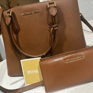 Michael Kors hand bag with wallet